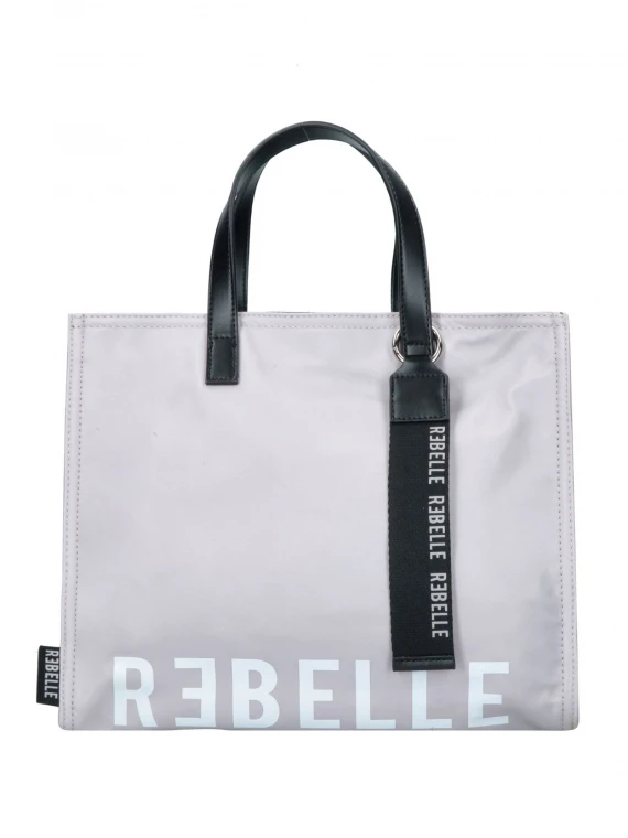 Shopping bag Electra grigio in nylon