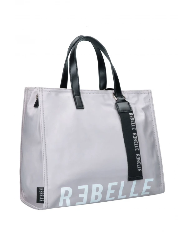 Shopping bag Electra grigio in nylon