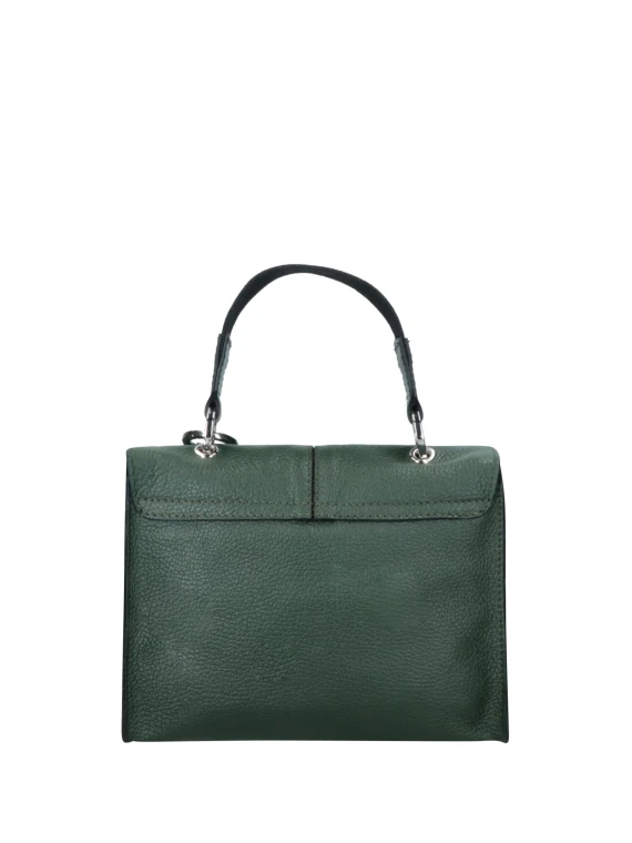 Mini bag Chloe Satchel verde in pelle