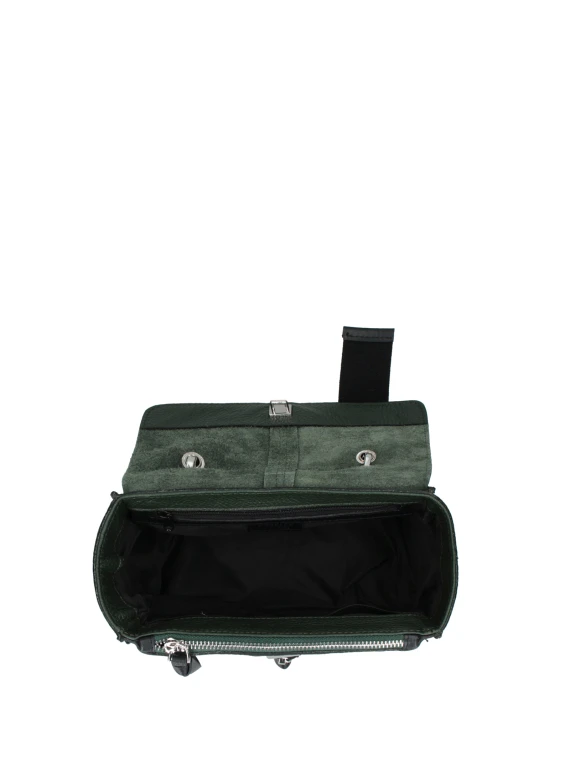 Mini bag Chloe Satchel verde in pelle