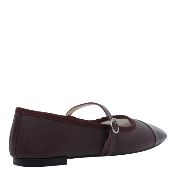 Ballerine Georgiana Mary-Janes in pelle bordeaux Repetto