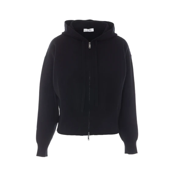 Black zip hoodie ROBERTO COLLINA