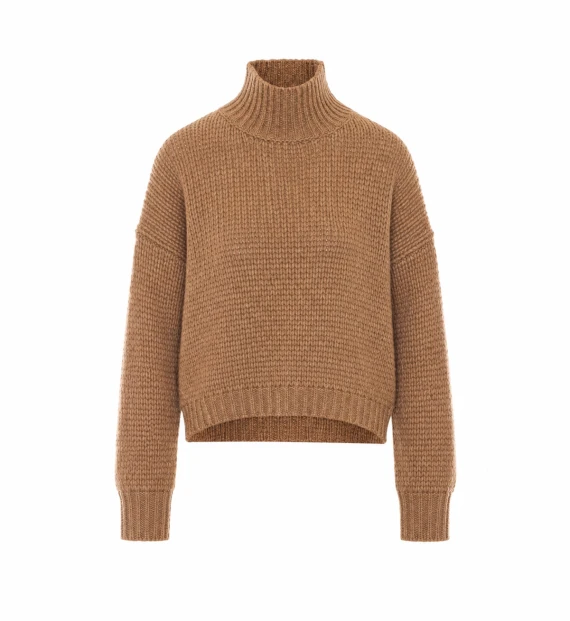 Beige high-neck sweater ROBERTO COLLINA