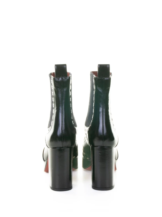 Black ankle boots with heel and platform Roberto Festa
