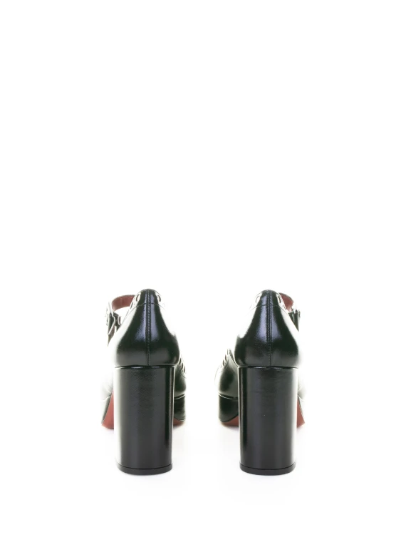 Pumps with Black Leather Strap