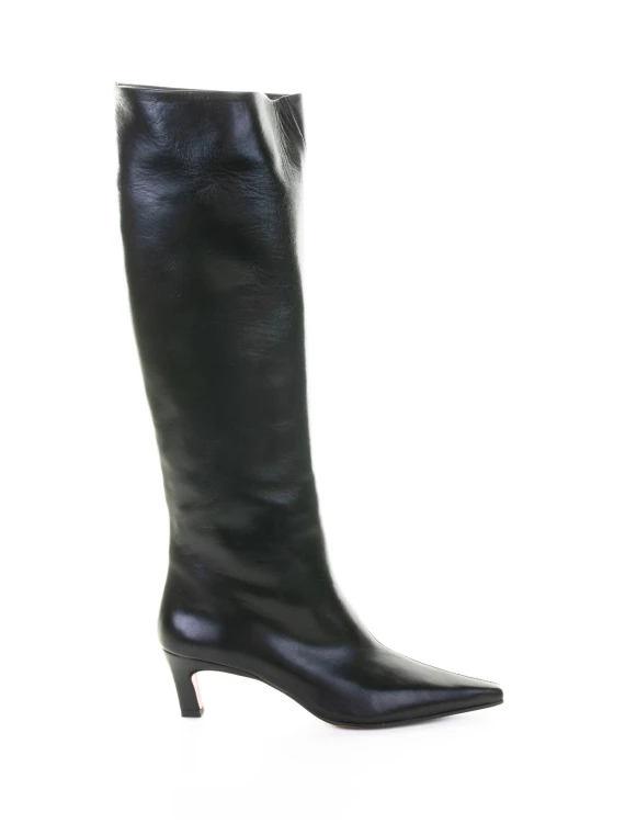 Black Leather Boot
