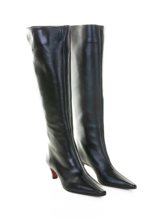 Black Leather Boot