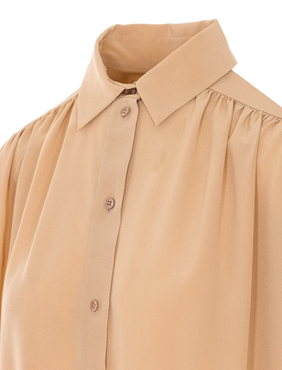 Beige silk shirt Saint Laurent
