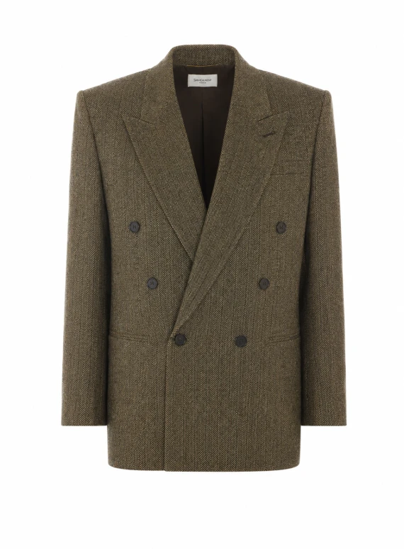 Tweed Double Breasted Jacket
