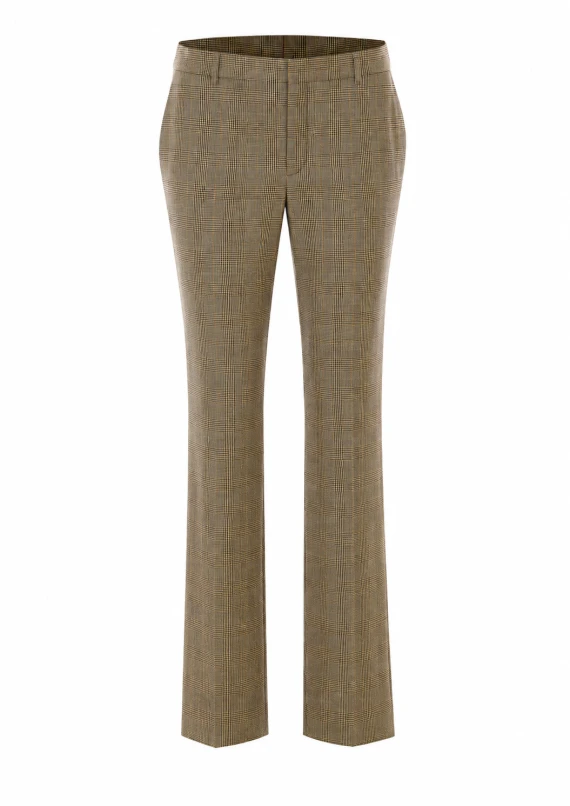 Flared Puppytooth Prince of Wales Pants