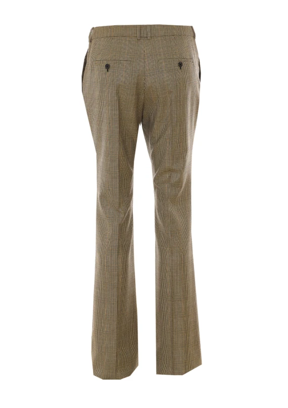 Flared Puppytooth Prince of Wales Pants