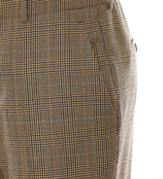 Flared Puppytooth Prince of Wales Pants