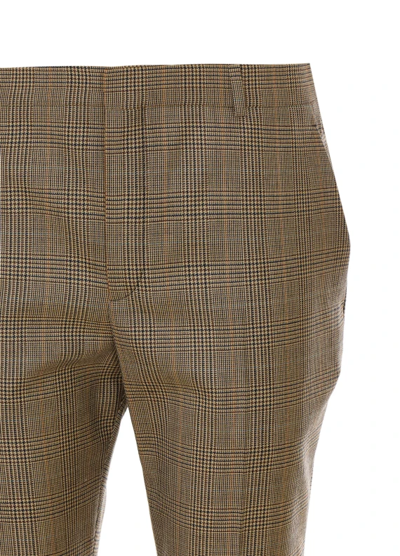 Flared Puppytooth Prince of Wales Pants