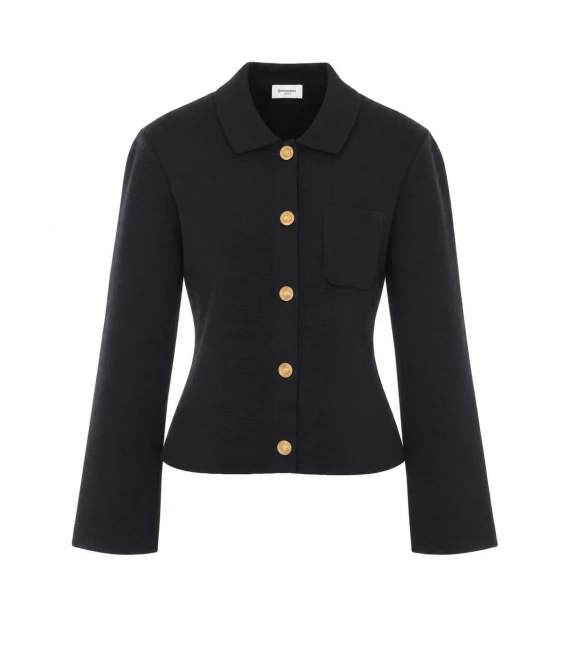 Black wool cardigan Saint Laurent