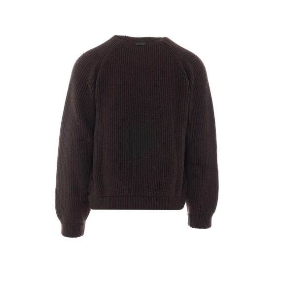 Maglione in cashmere marrone Saint Laurent