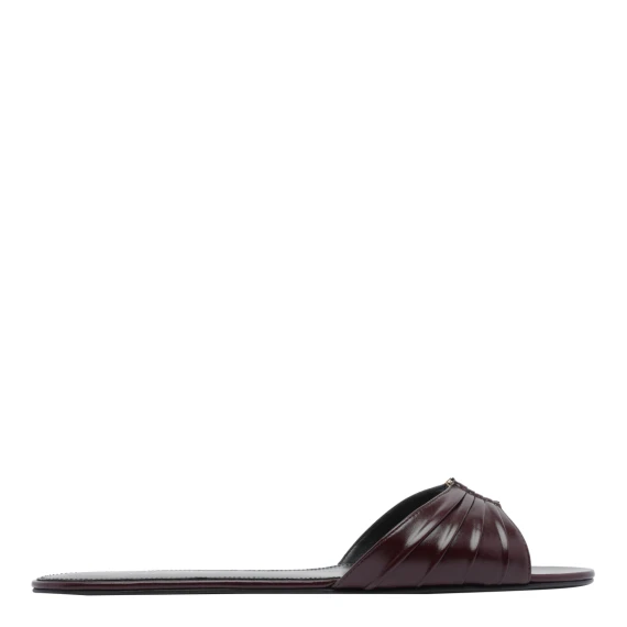 Babylone Flat Sandals Saint Laurent