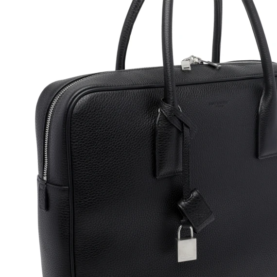 Black calf leather shoulder bag Saint Laurent