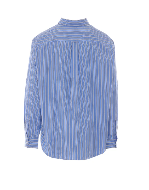 Light Blue and White Shirt Saint Laurent