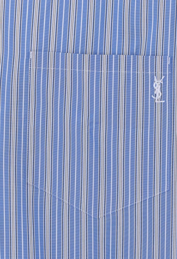 Light Blue and White Shirt Saint Laurent