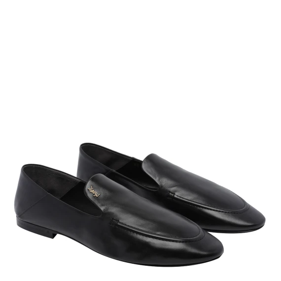 Mocassini ALAIN marroni in pelle liscia Saint Laurent