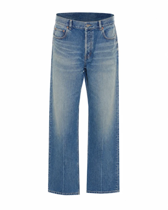 Jeans blu a vita media
