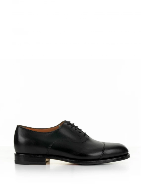 Francesina in black calfskin