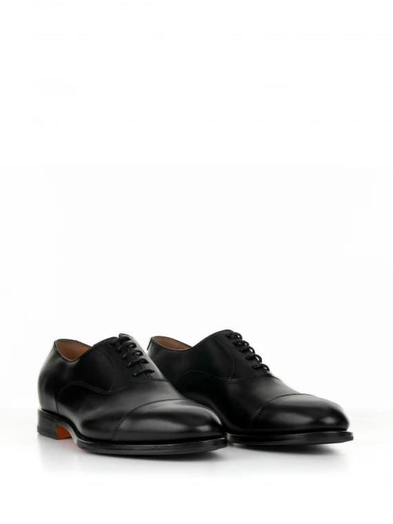 Francesina in black calfskin