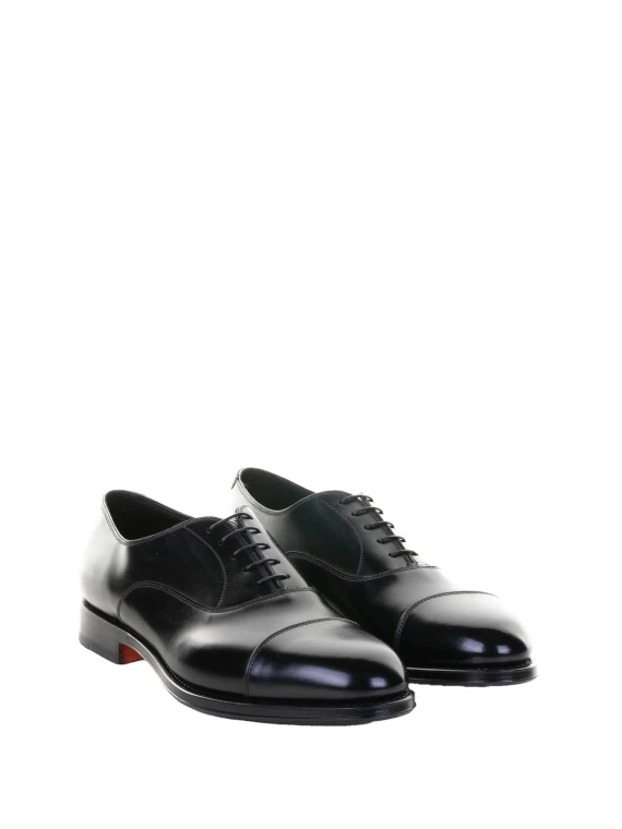 Black Leather Derby