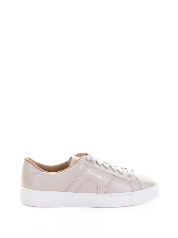 Sneaker soft panna donna in pelle