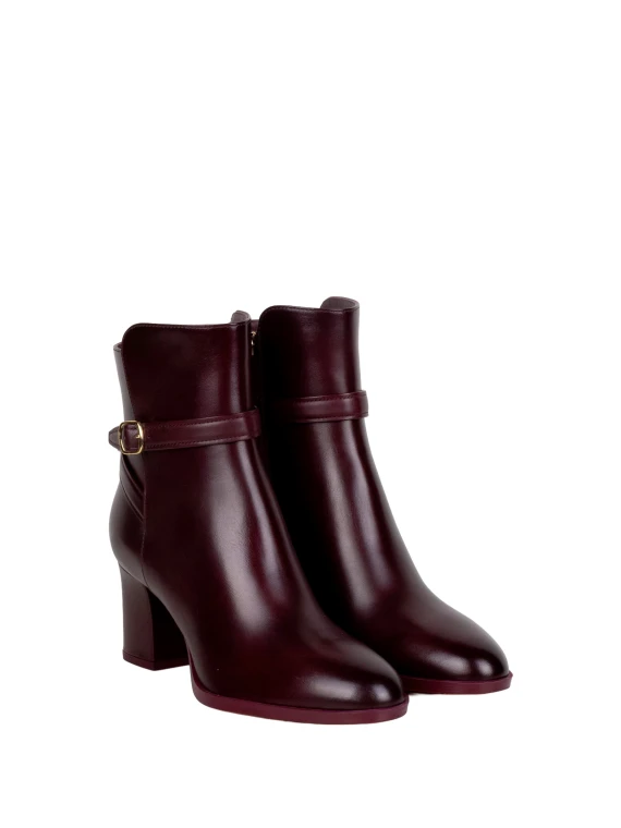Women's Burgundy Ankle Boots