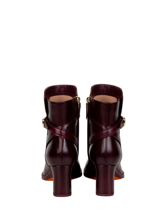 Women's Burgundy Ankle Boots