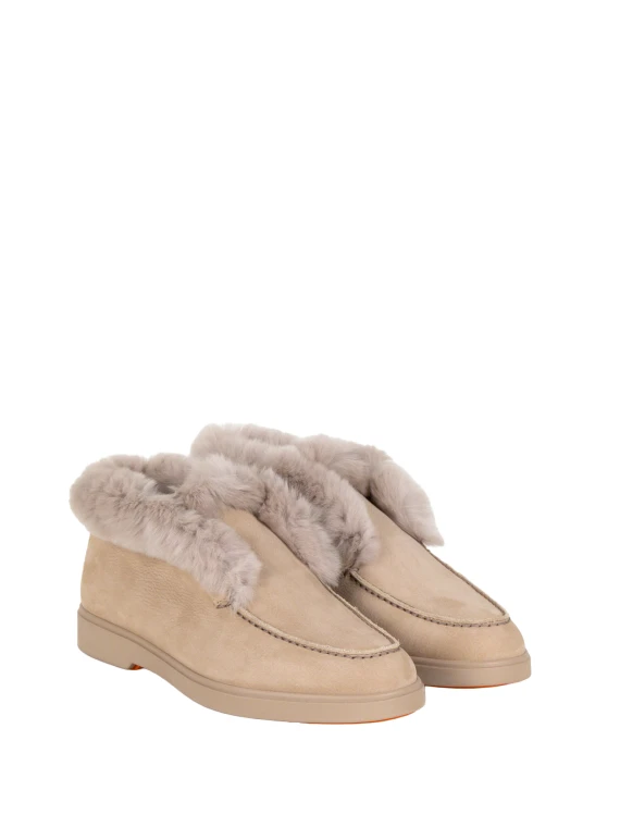 Beige Fortune ankle boots Santoni