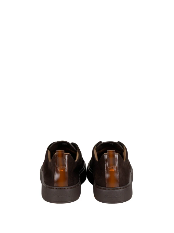 Dark brown slip-on loafer Santoni