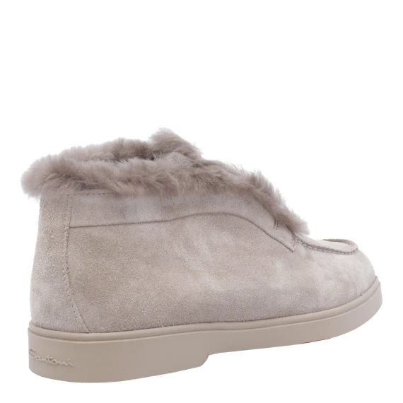 Beige suede desert boots Santoni