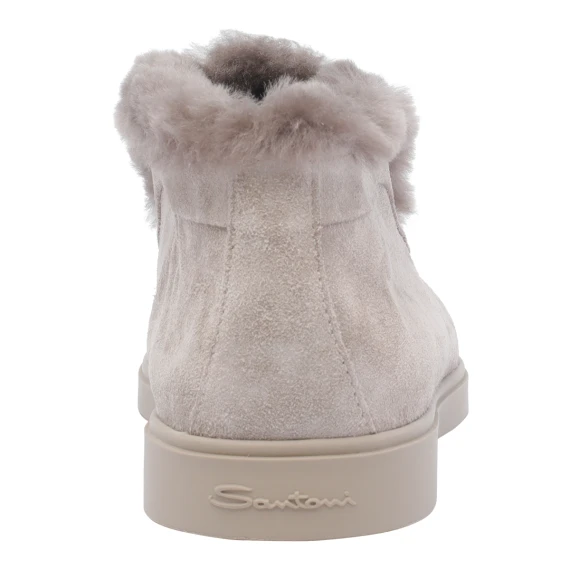Beige suede desert boots Santoni