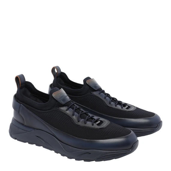 Sneakers Innova Calza blu Santoni