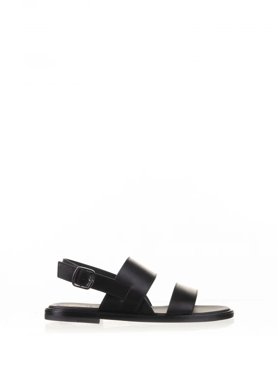 Double band leather sandal