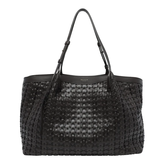 Borsa tote Secret Mosaico nera Serapian
