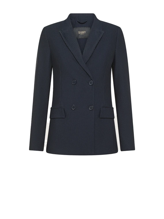 Blue Double Breasted Jacket