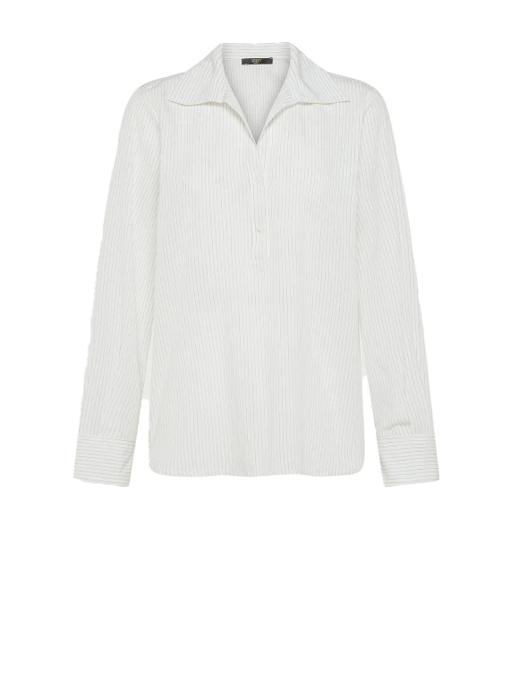 Camicia donna in popeline e viscosa