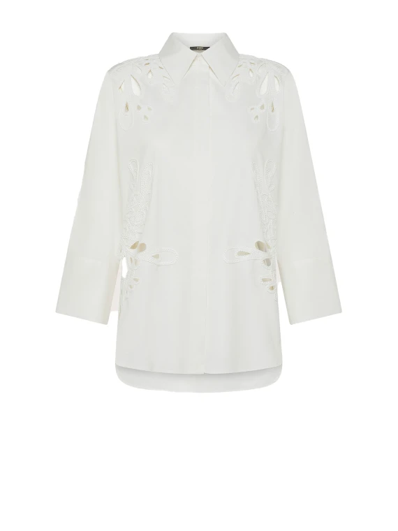 Camicia donna bianca in cotone
