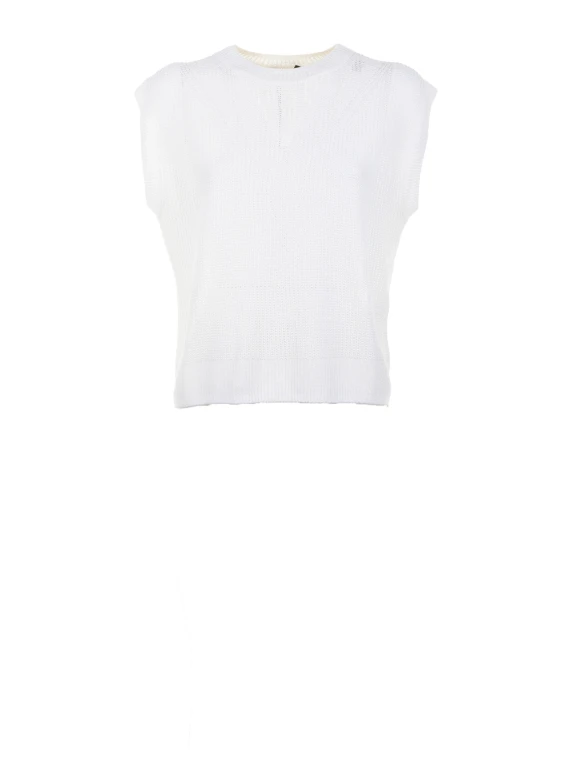 Crewneck T-shirt with English rib