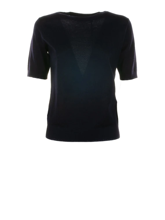 Women's Blue Half-Sleeve T-Shirt