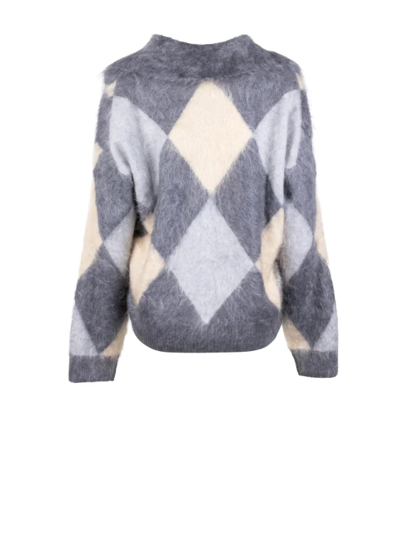 Intarsio Rombi Pelosetto in Cashmere Seventy