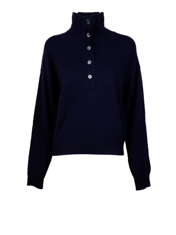 Maglia Con Bottoni Lana Cashmere