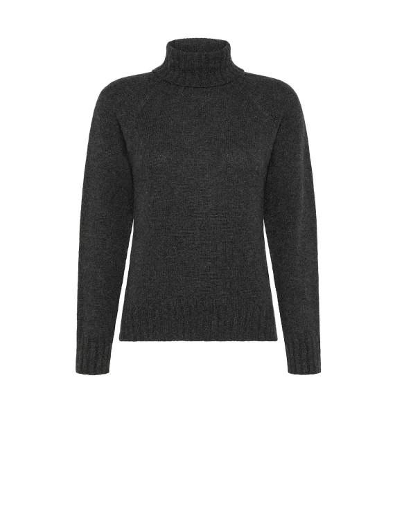 Turtleneck in pure cashmere