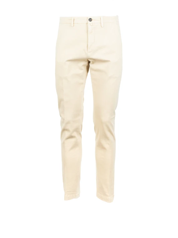 Pantalone sabbia uomo in cotone e lana