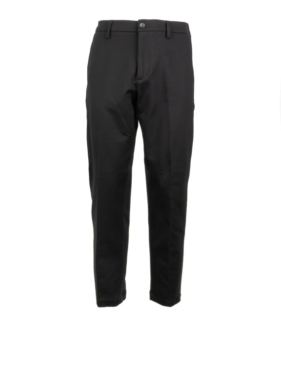 Pantalone nero uomo in jersey