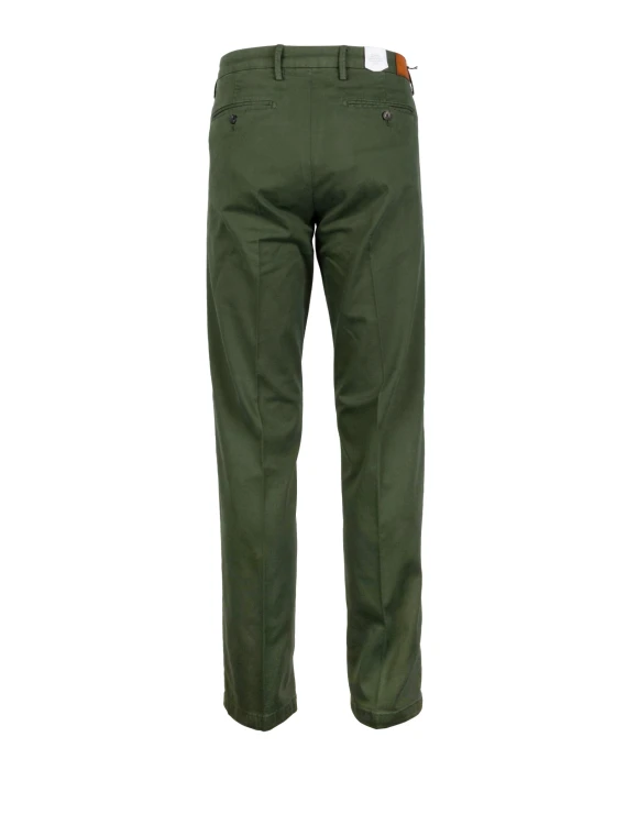 Olive green straight-leg trousers Siviglia