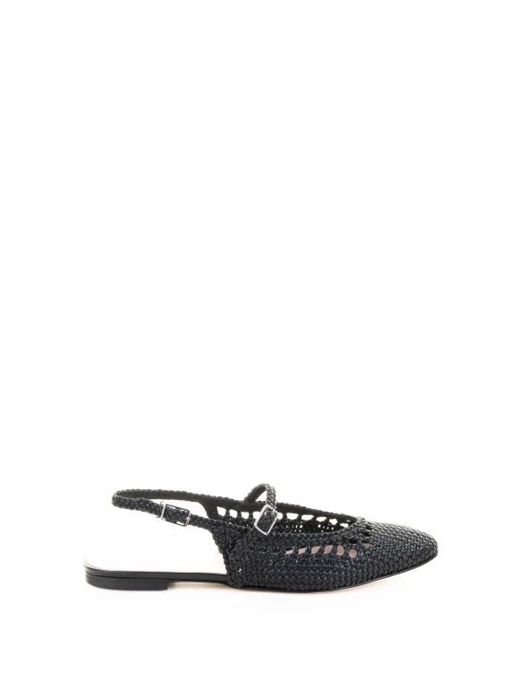 Chanel Perforated Slingback with Strap